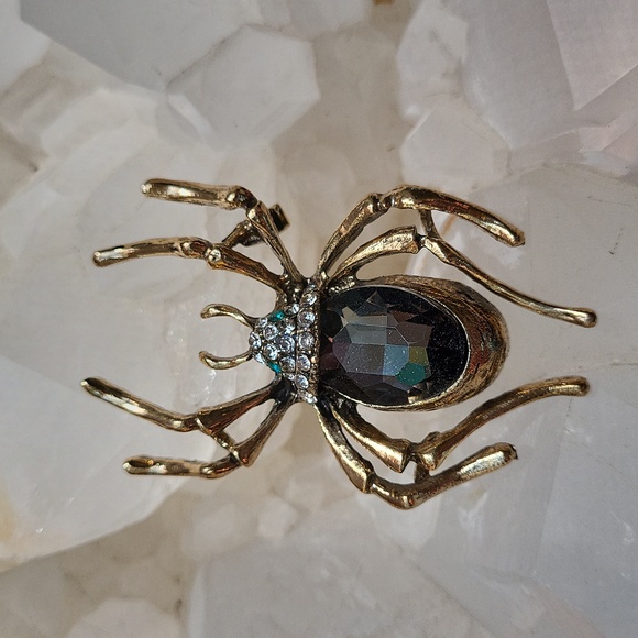 Brand new antiqued XL spider brooch - Picture 6 of 8